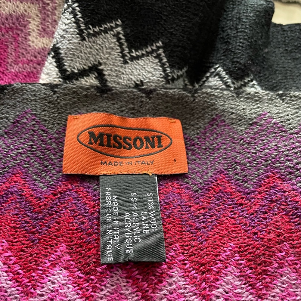 6ft long Missoni zigzag scarf